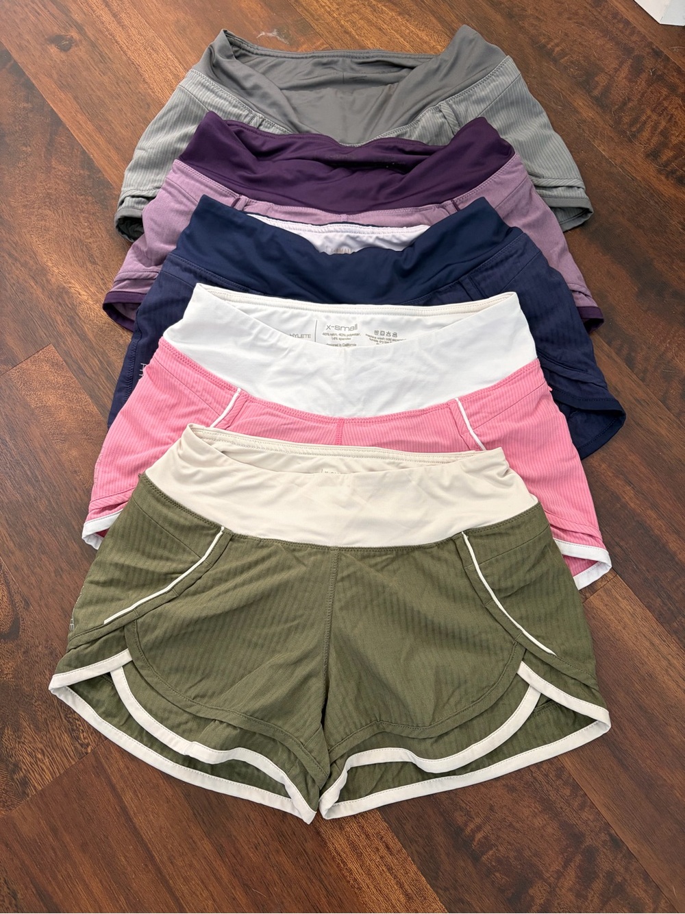 Hylete XS Ribbed Athletic Shorts - Lot of 5